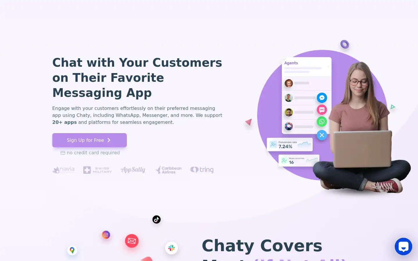 Screenshot of chaty.app