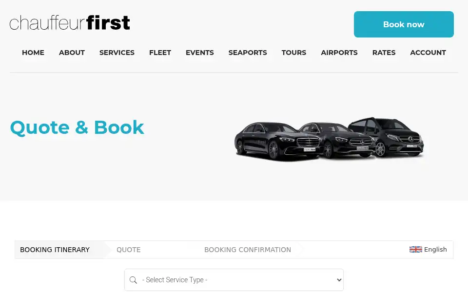 Screenshot of chauffeur-first.com