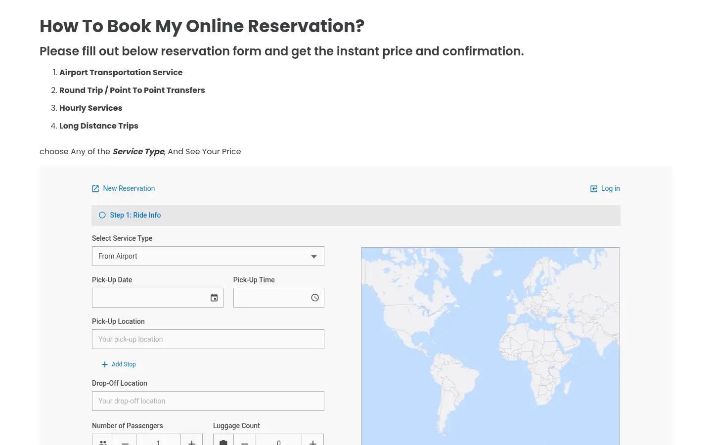 Screenshot of chauffeureverywhere.com