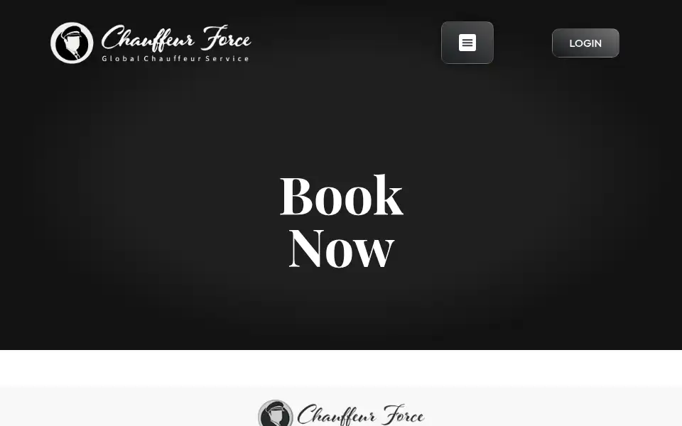 Screenshot of chauffeurforce.co.uk