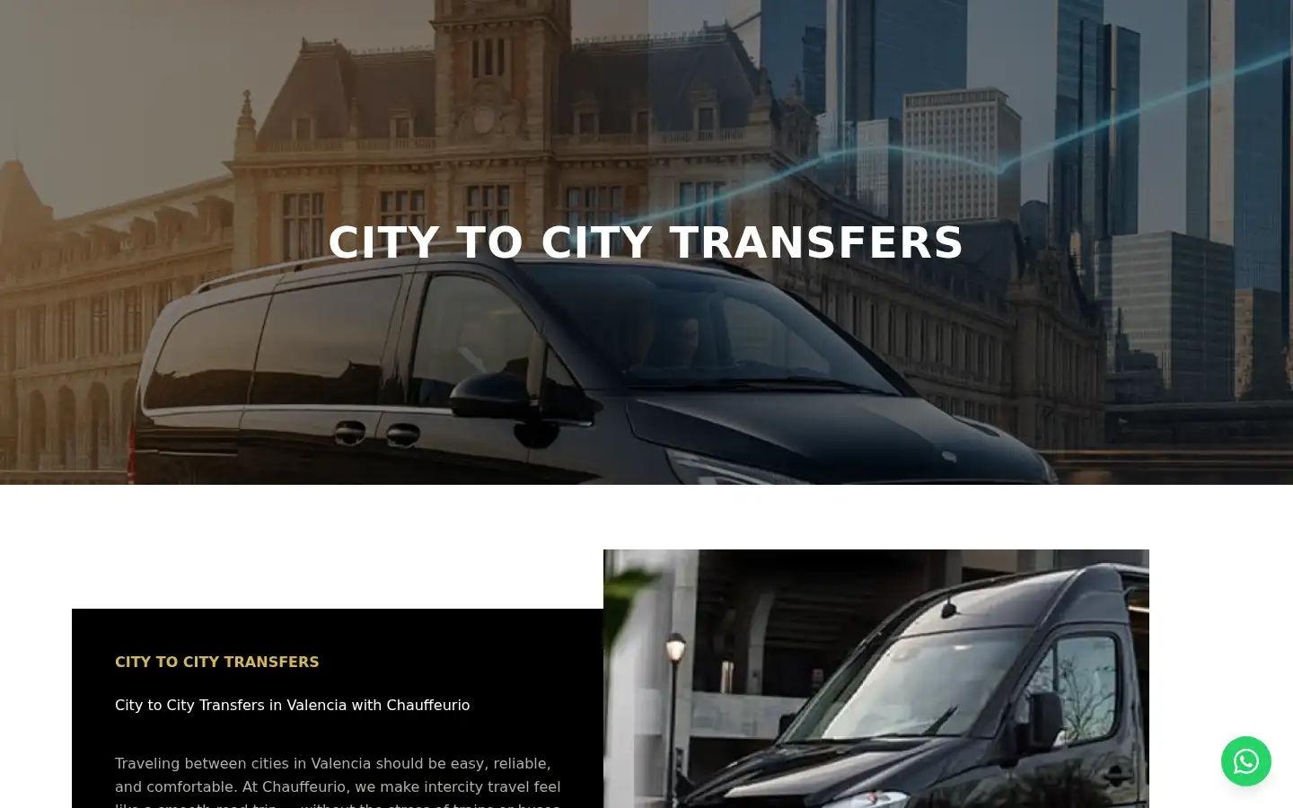 Screenshot of chauffeurio.com