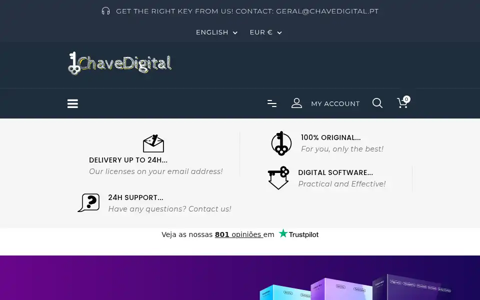 Screenshot of chavedigital.pt