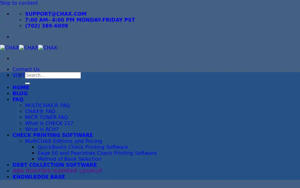 Screenshot of chax.com