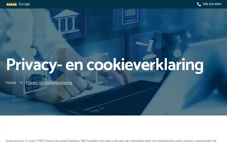 Screenshot of chbcloud.nl