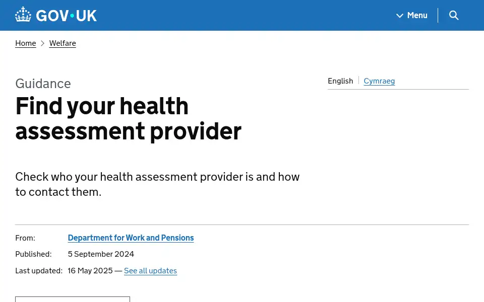 Screenshot of chdauk.co.uk
