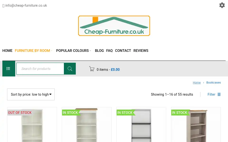 Screenshot of cheap-furniture.co.uk