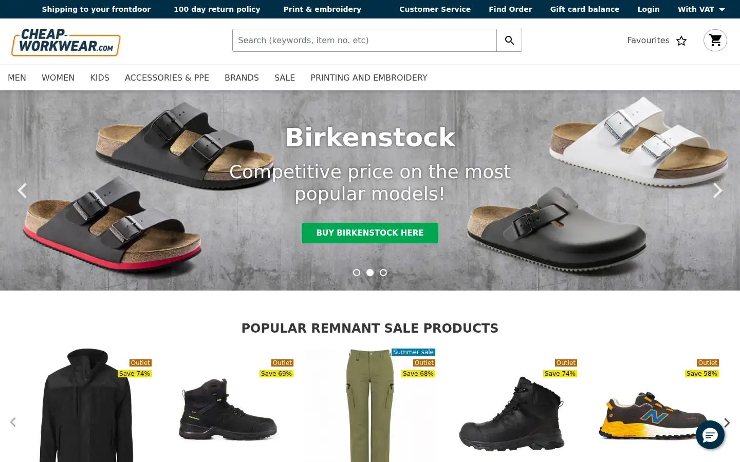 Screenshot of cheap-workwear.com