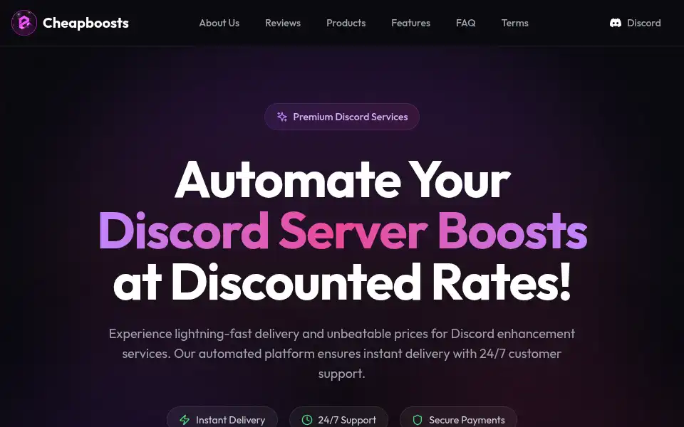 Screenshot of cheapboosts.lol