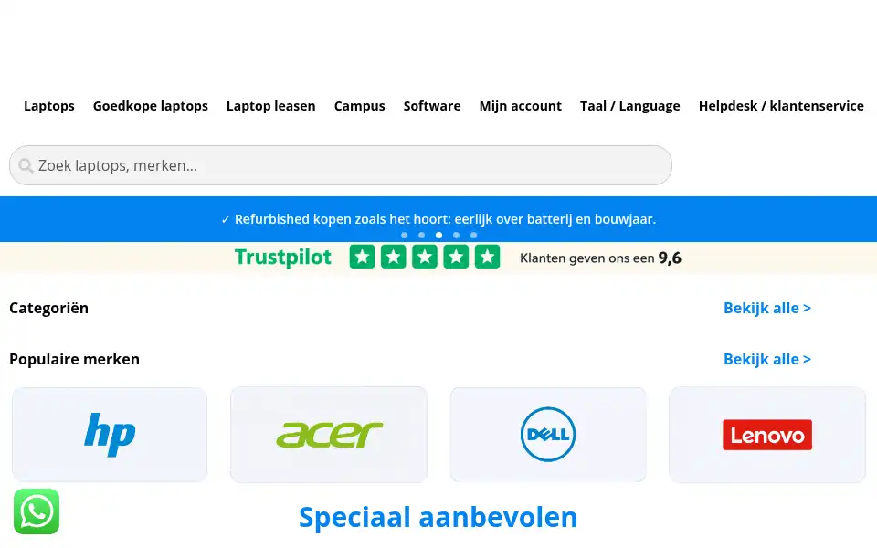 Screenshot of cheapcomputers.nl
