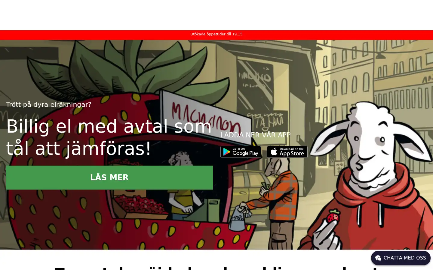 Screenshot of cheapenergy.se