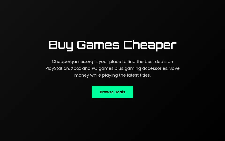 Screenshot of cheapergames.org