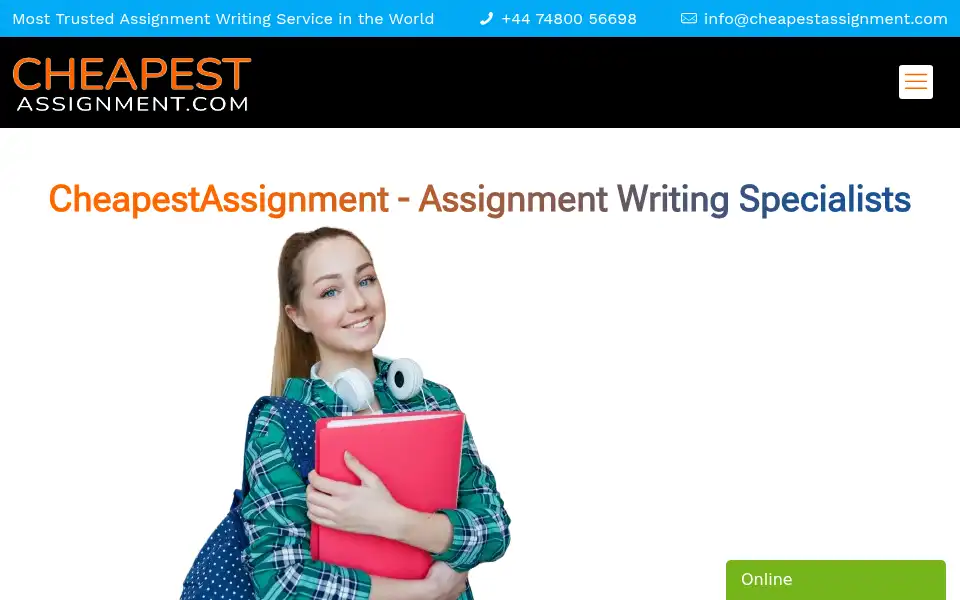 Screenshot of cheapestassignment.com