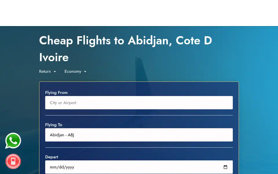 Screenshot of cheapflightsolutions.co.uk