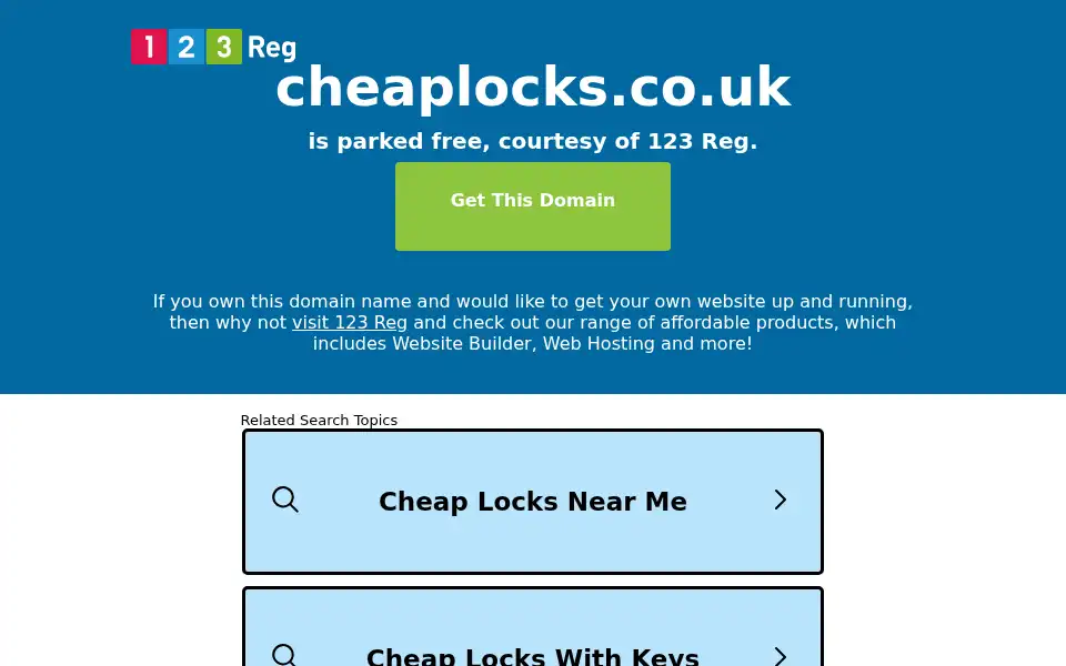 Screenshot of cheaplocks.co.uk