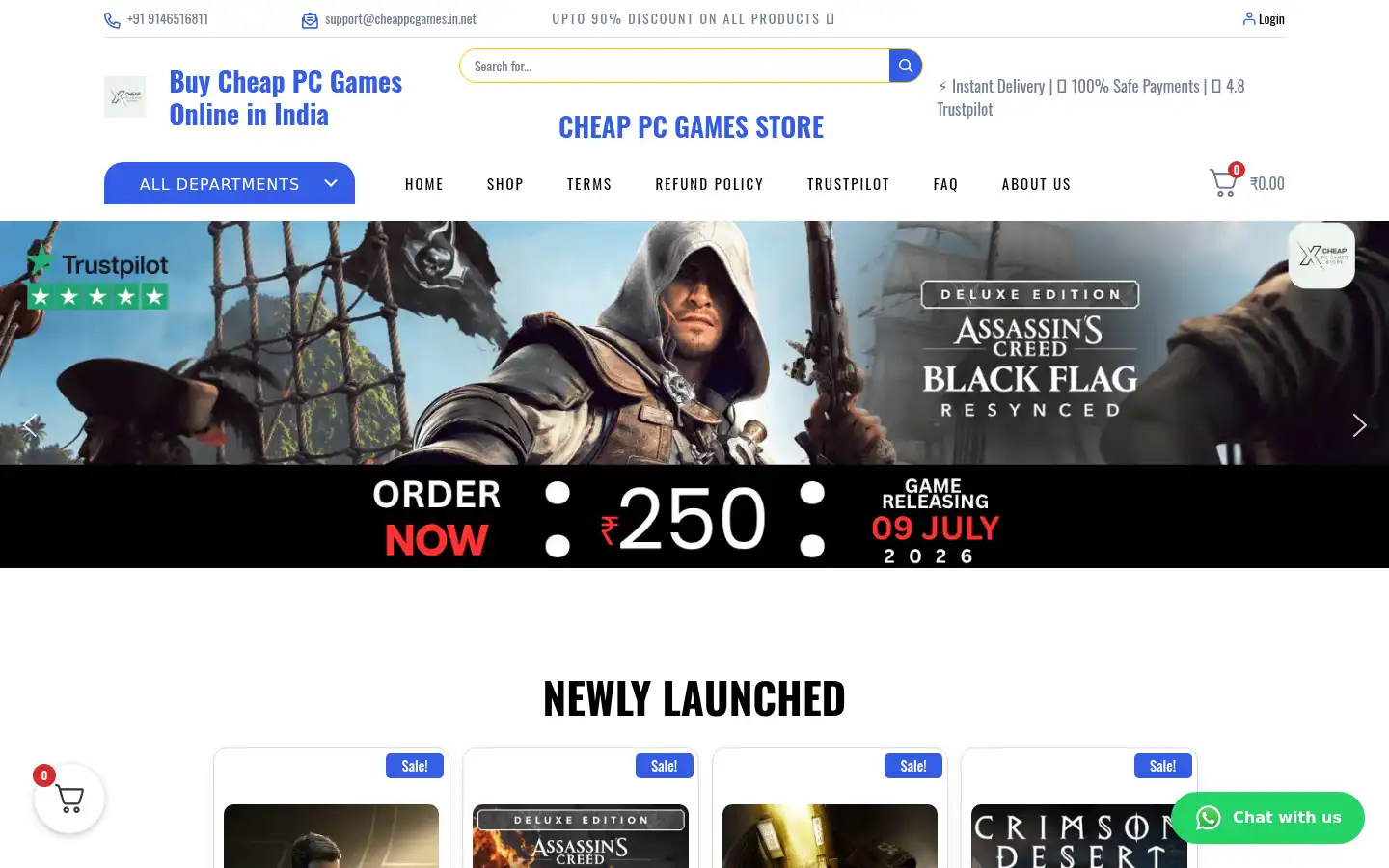 Screenshot of cheappcgames.in.net