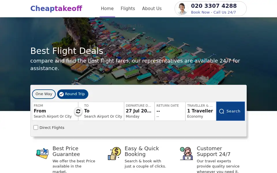 Screenshot of cheaptakeoff.co.uk