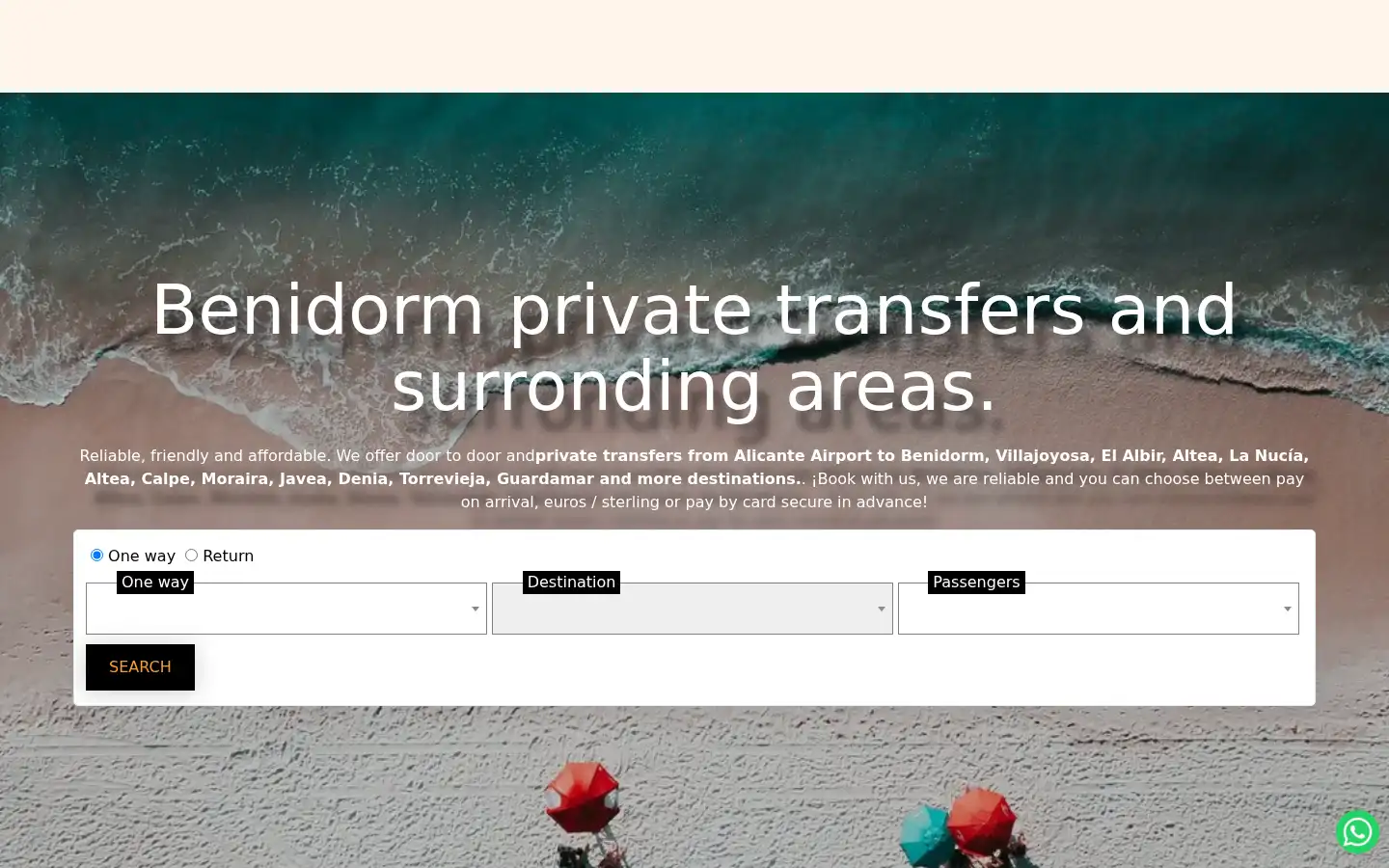 Screenshot of cheaptransferbenidorm.com
