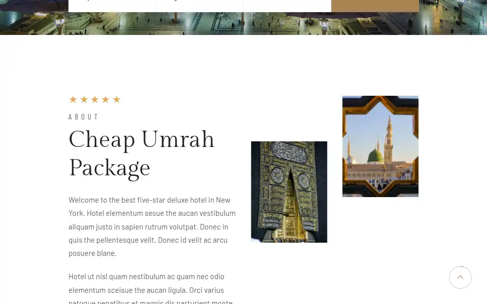Screenshot of cheapumrahpackages.org