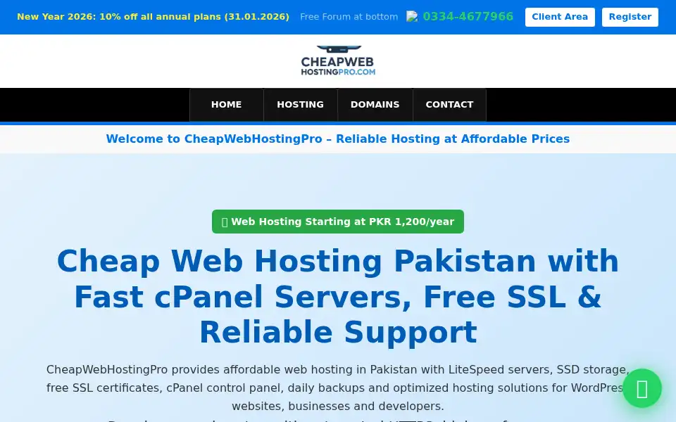 Screenshot of cheapwebhostingpro.com