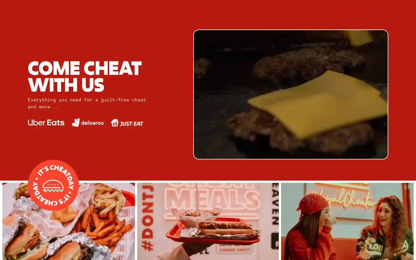 Screenshot of cheatmeals.co.uk