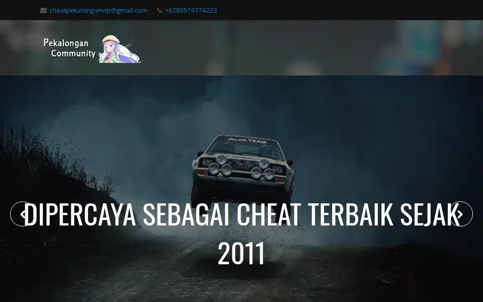 Screenshot of cheatpekalonganvip.com