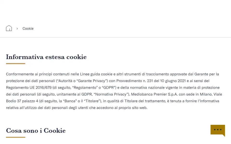 Screenshot of chebanca.it