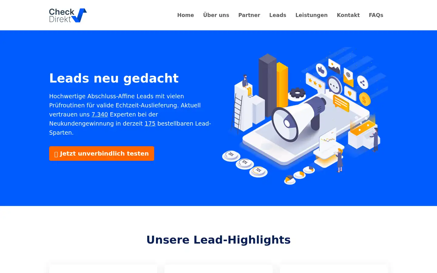 Screenshot of check-direkt.de