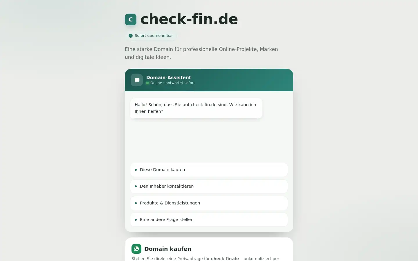 Screenshot of check-fin.de