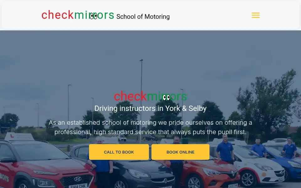 Screenshot of checkmirrors.co.uk
