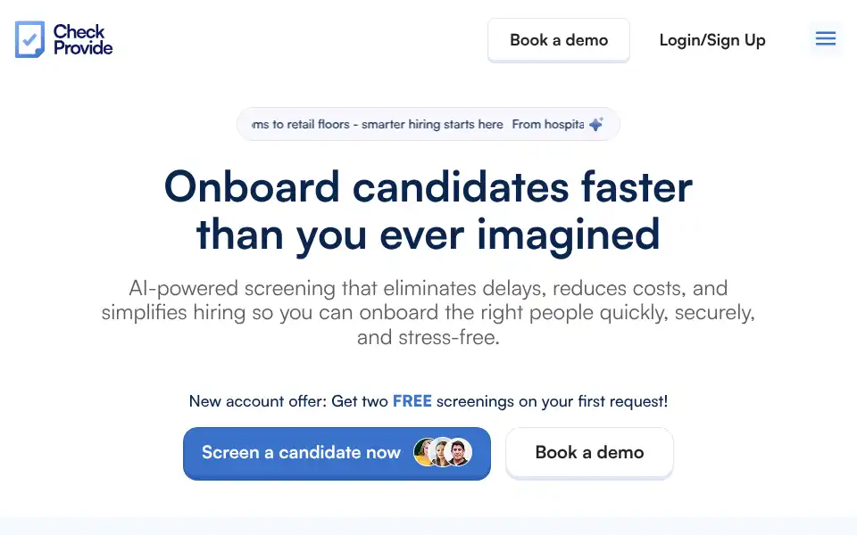 Screenshot of checkprovide.com