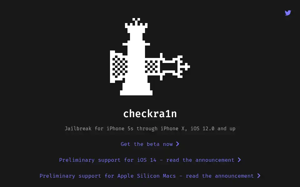 Screenshot of checkra.in