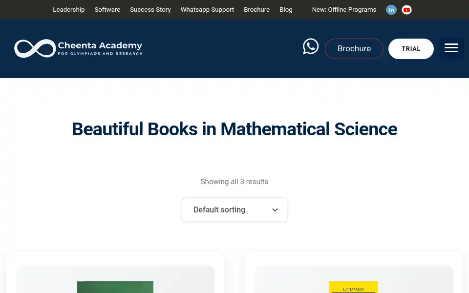 Screenshot of cheenta.com