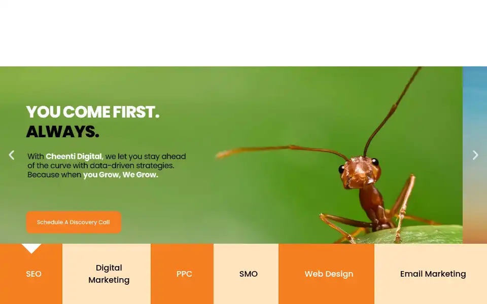 Screenshot of cheenti.com