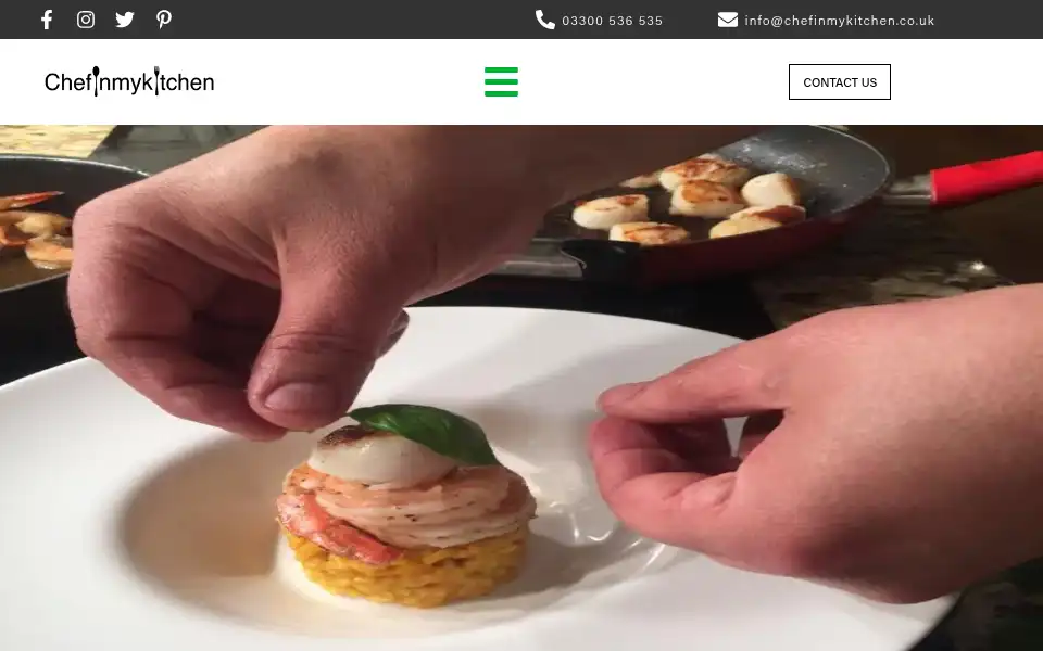 Screenshot of chefinmykitchen.co.uk