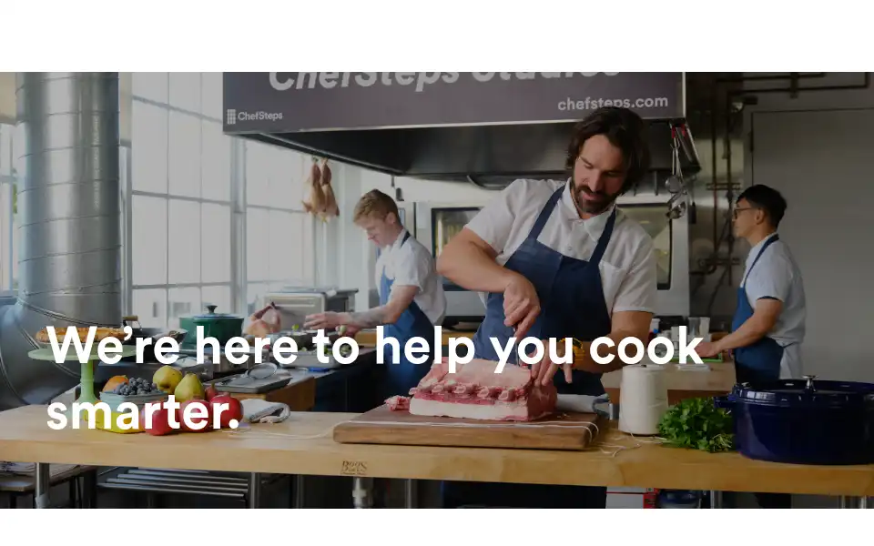 Screenshot of chefsteps.com