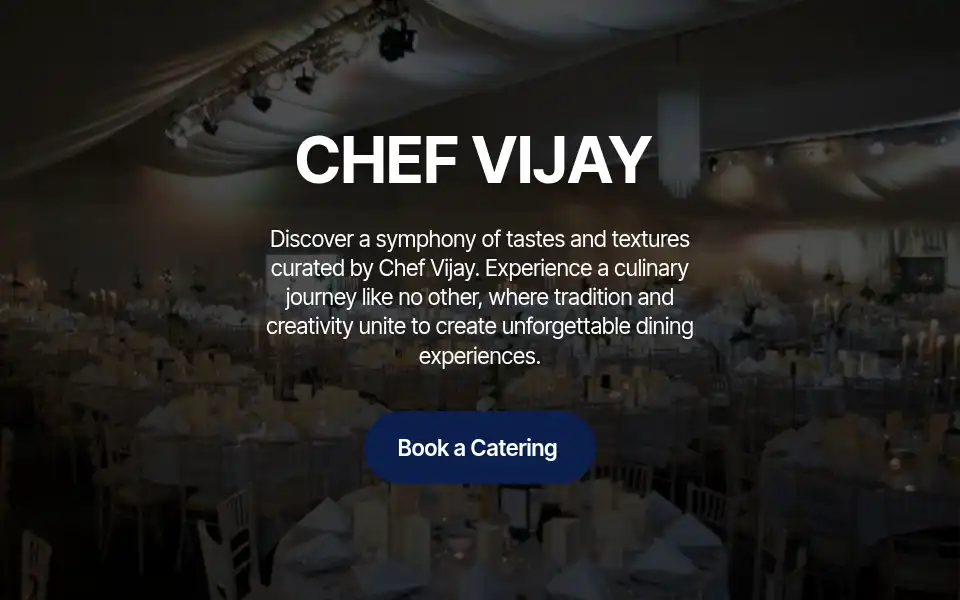 Screenshot of chefvijay.co.uk