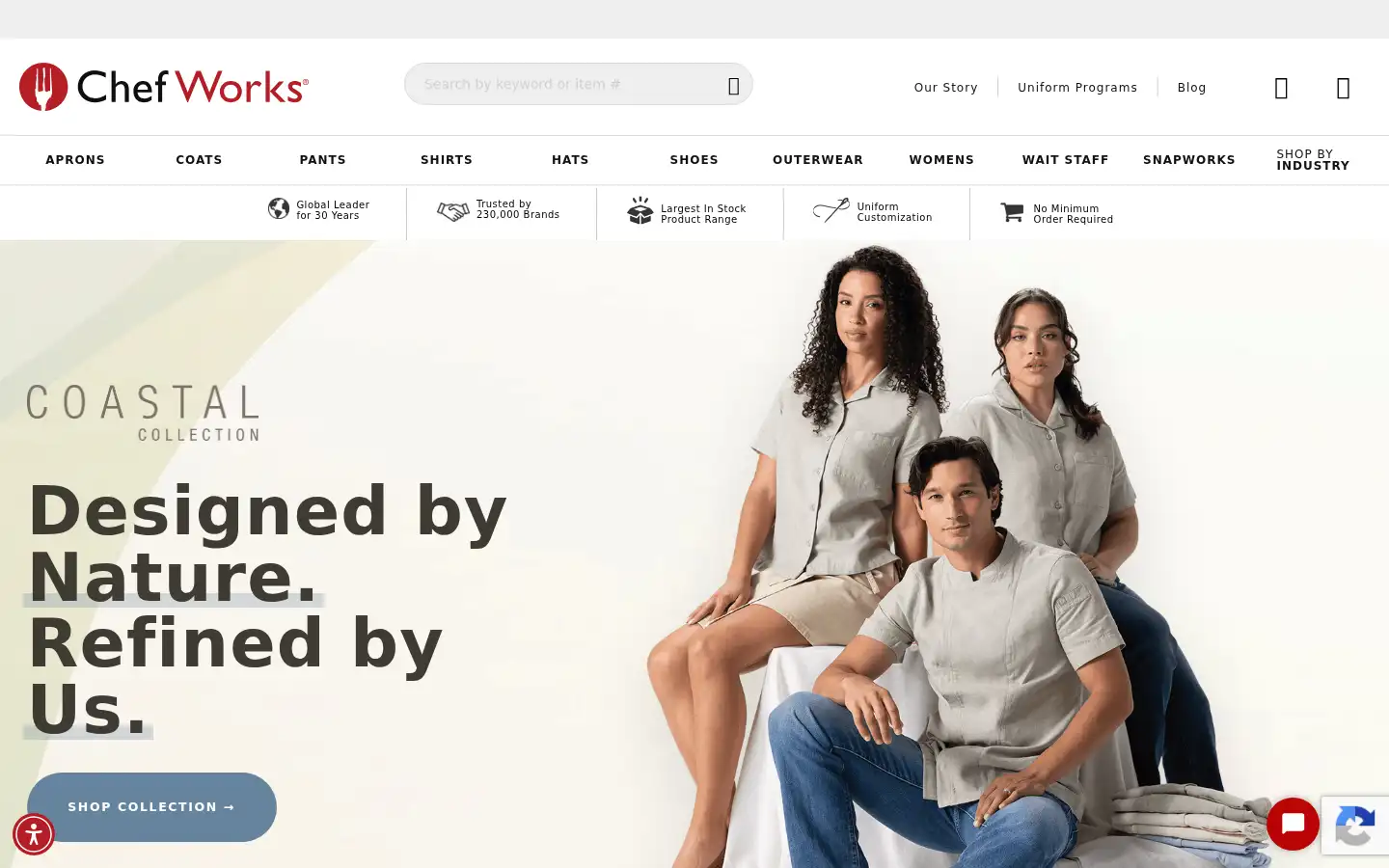 Screenshot of chefworks.com