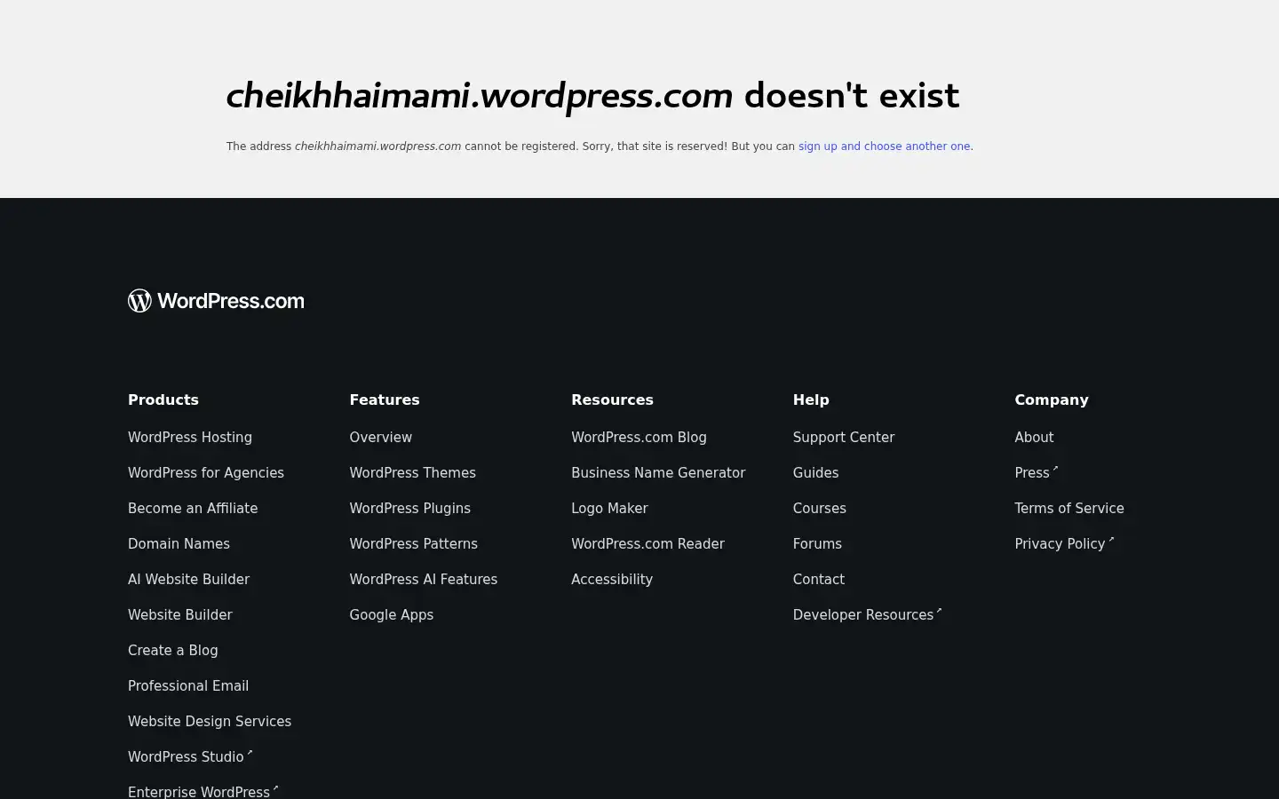 Screenshot of cheikhhaimami.de