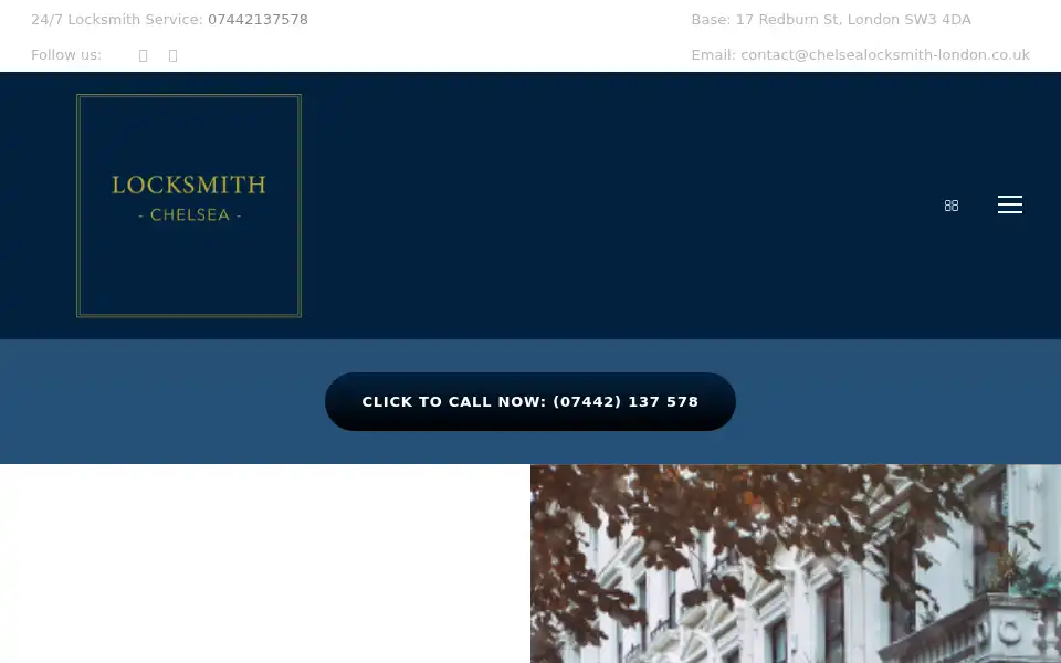 Screenshot of chelsealocksmith-london.co.uk