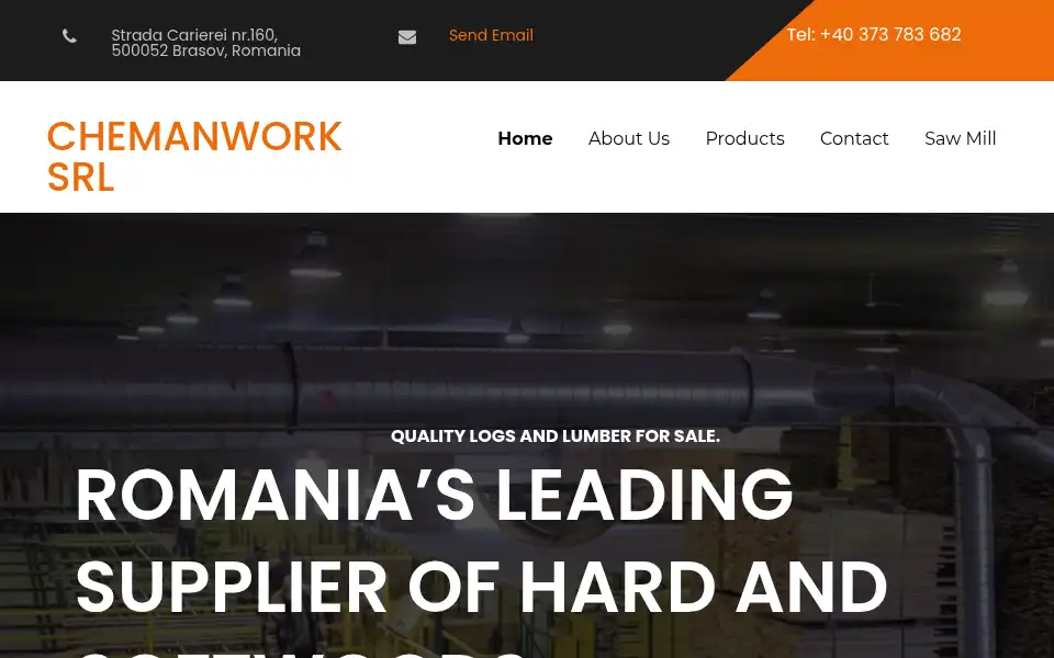 Screenshot of chemanwork-srl.com