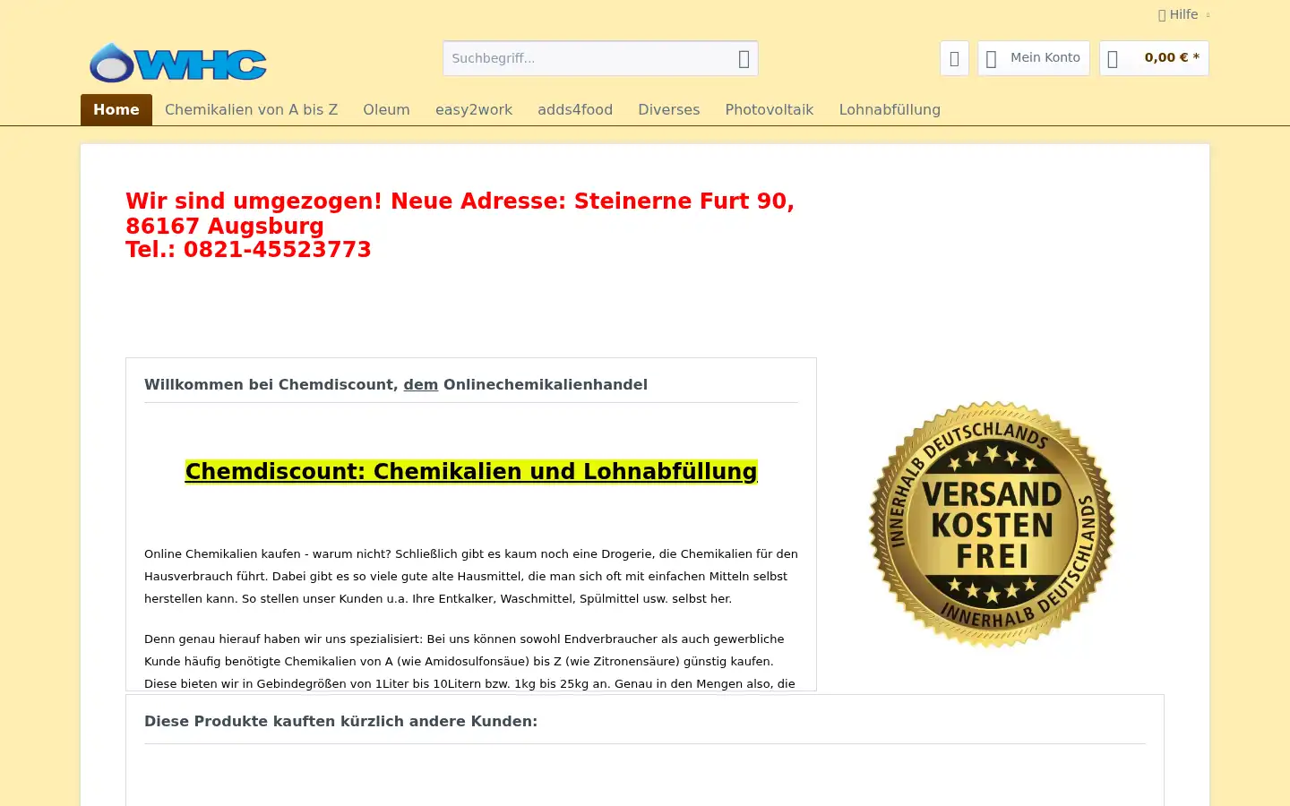 Screenshot of chemdiscount.de