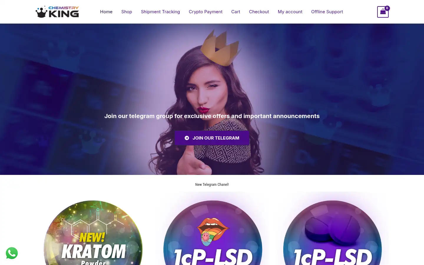 Screenshot of chemistry-kings.com