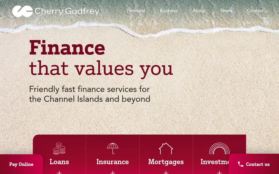 Screenshot of cherrygodfrey.com