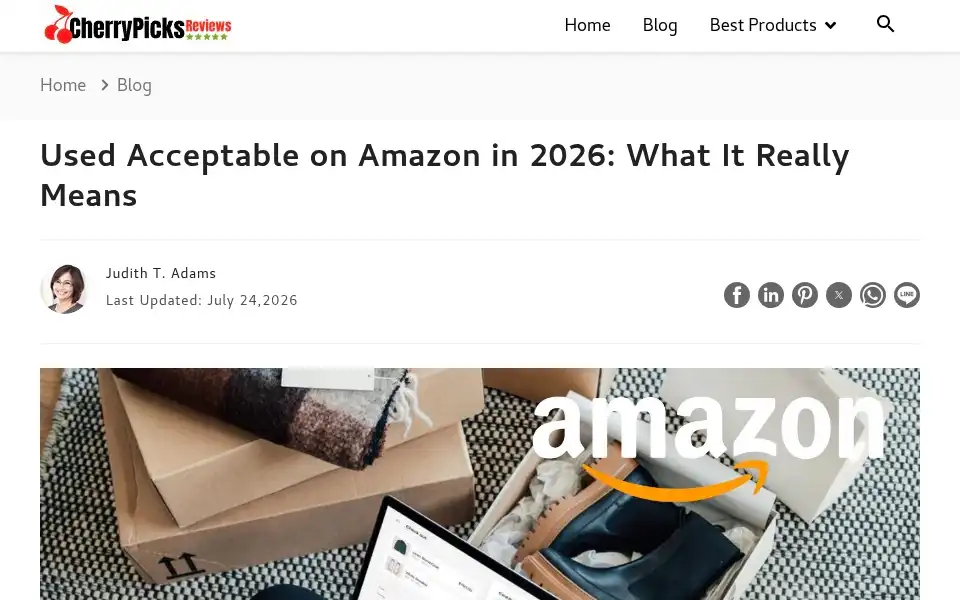 Screenshot of cherrypicksreviews.com