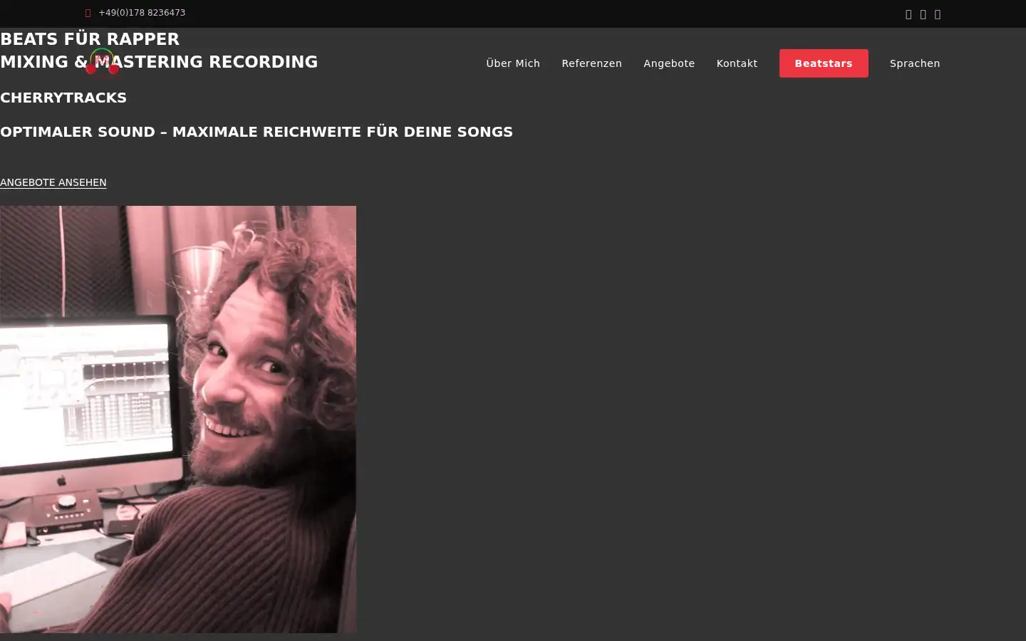 Screenshot of cherrytracks.com
