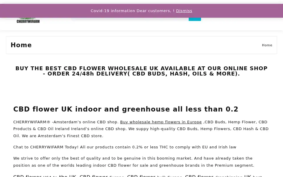 Screenshot of cherrywifarm.com