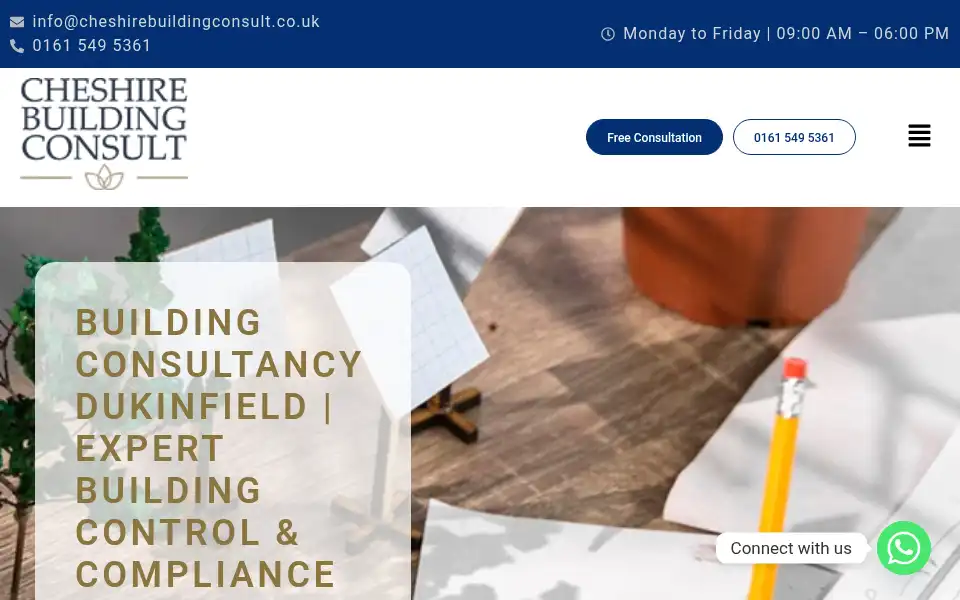 Screenshot of cheshirebuildingconsult.co.uk
