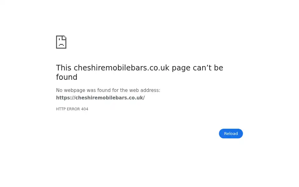 Screenshot of cheshiremobilebars.co.uk