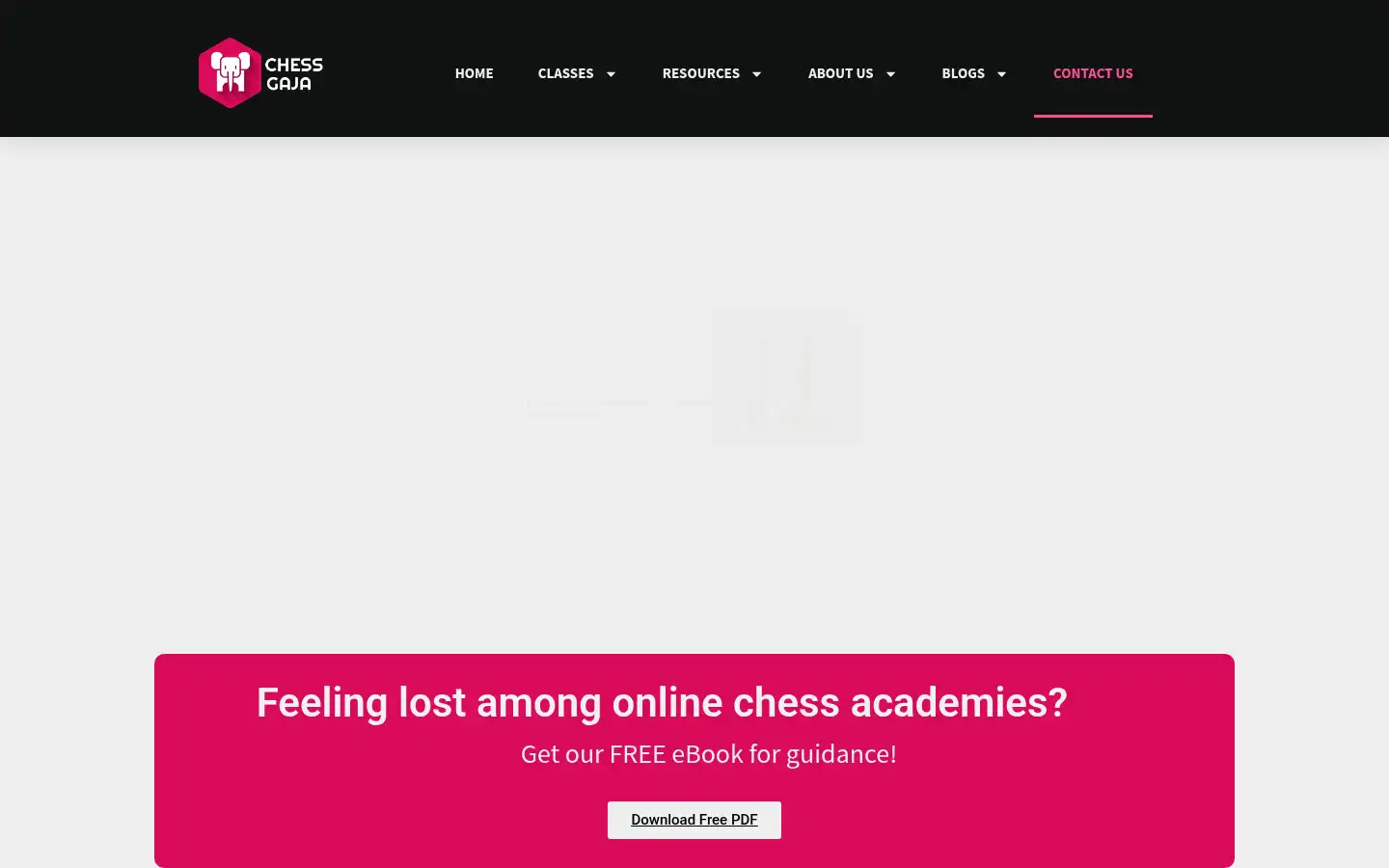 Screenshot of chessgaja.com