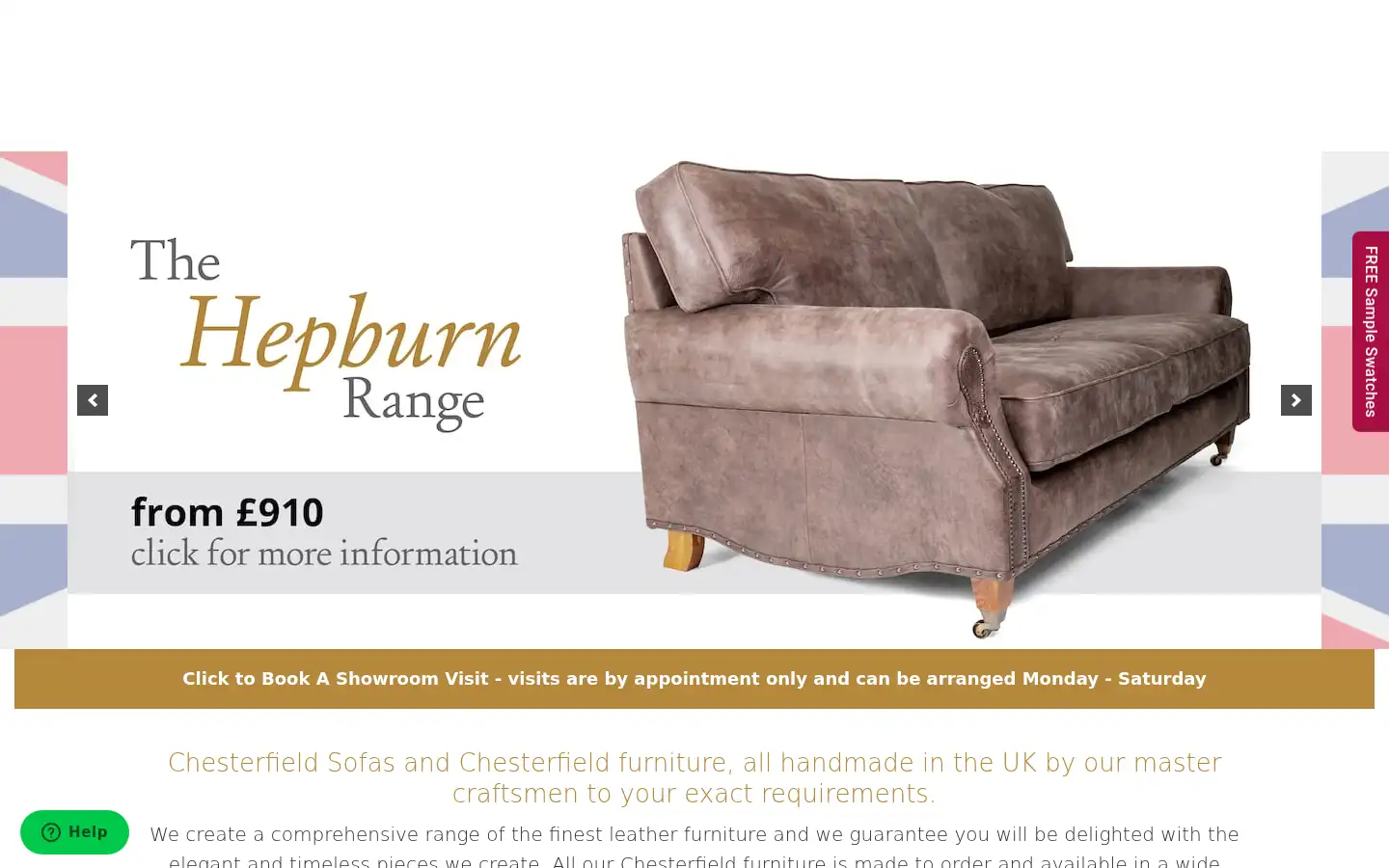 Screenshot of chesterfieldsofacompany.com